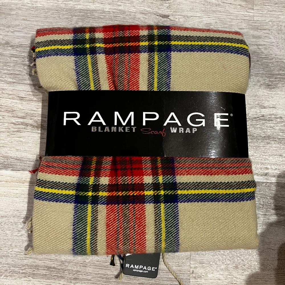Rampage Blanket Scarf Wrap NWT